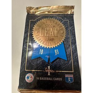 1993 Leaf Series 1 Baseball Card Pack Sealed Unopened New 14cards per pack